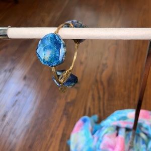 BOURBON & BOWTIES Blue Stone Bangle